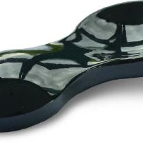 Buttlöffel schwarz metallic