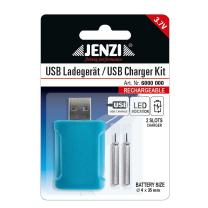 USB-Ladegerät ink. 2 Akku